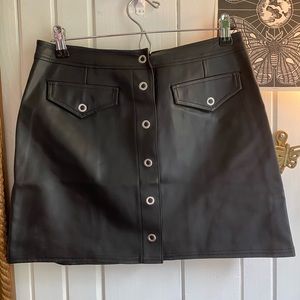 Express Faux Leather mini skirt